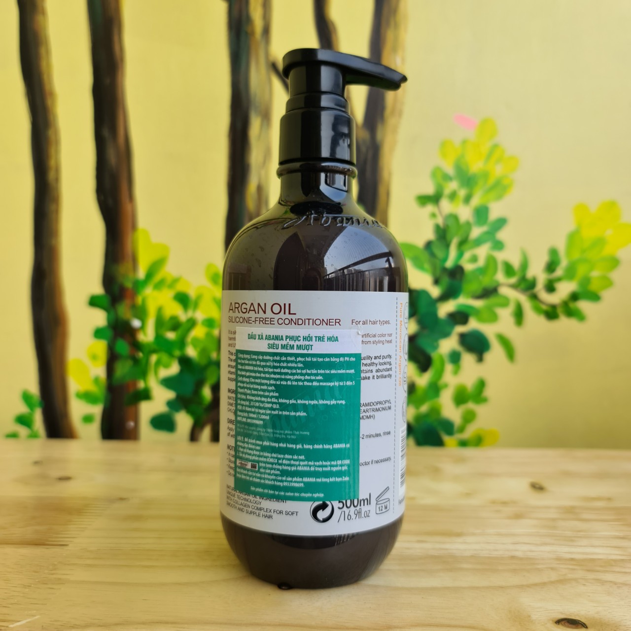 Dầu gội xả Abania Pure Argan 500ml