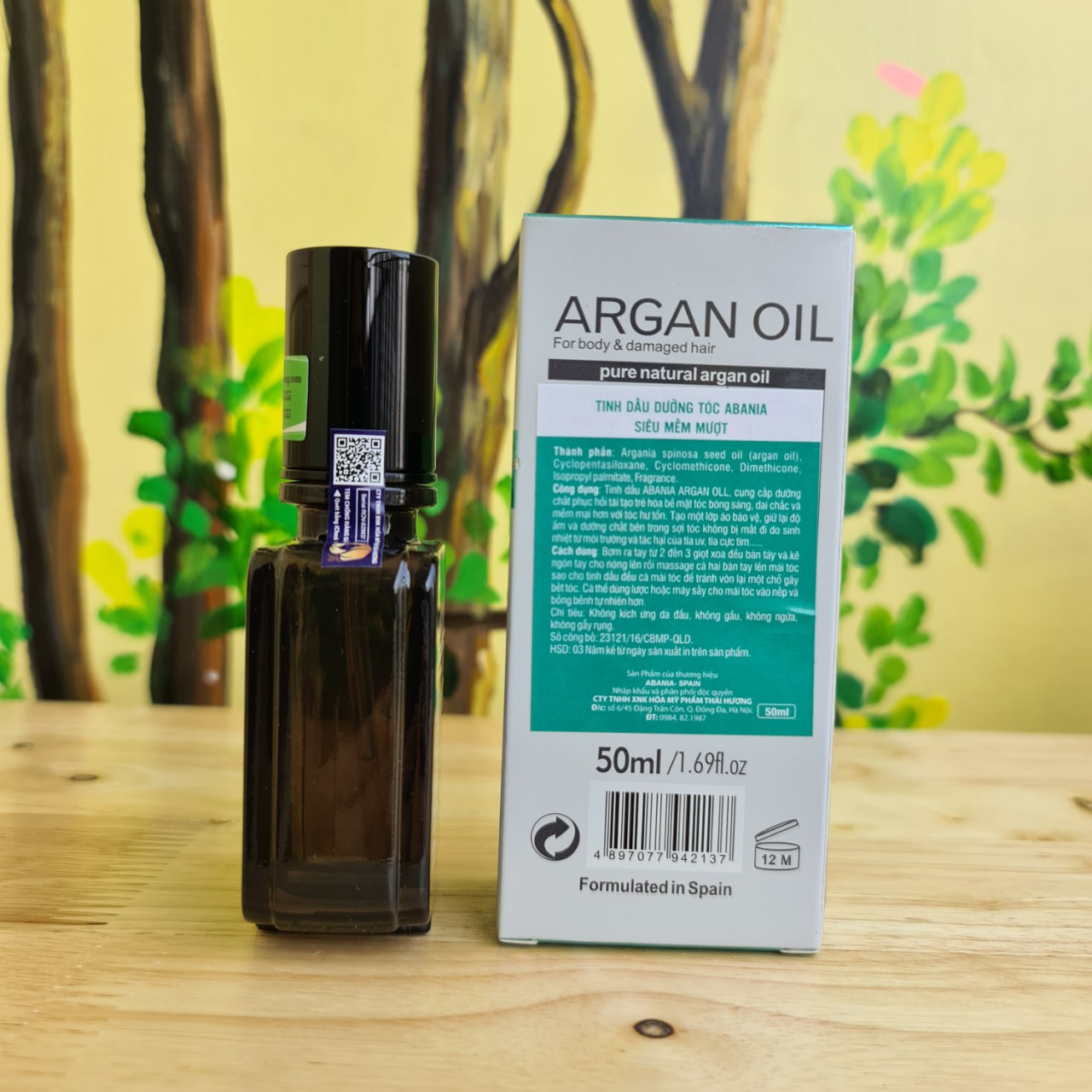 TINH DẦU DƯỠNG TÓC ABANIA PURE ARGAN 50ML