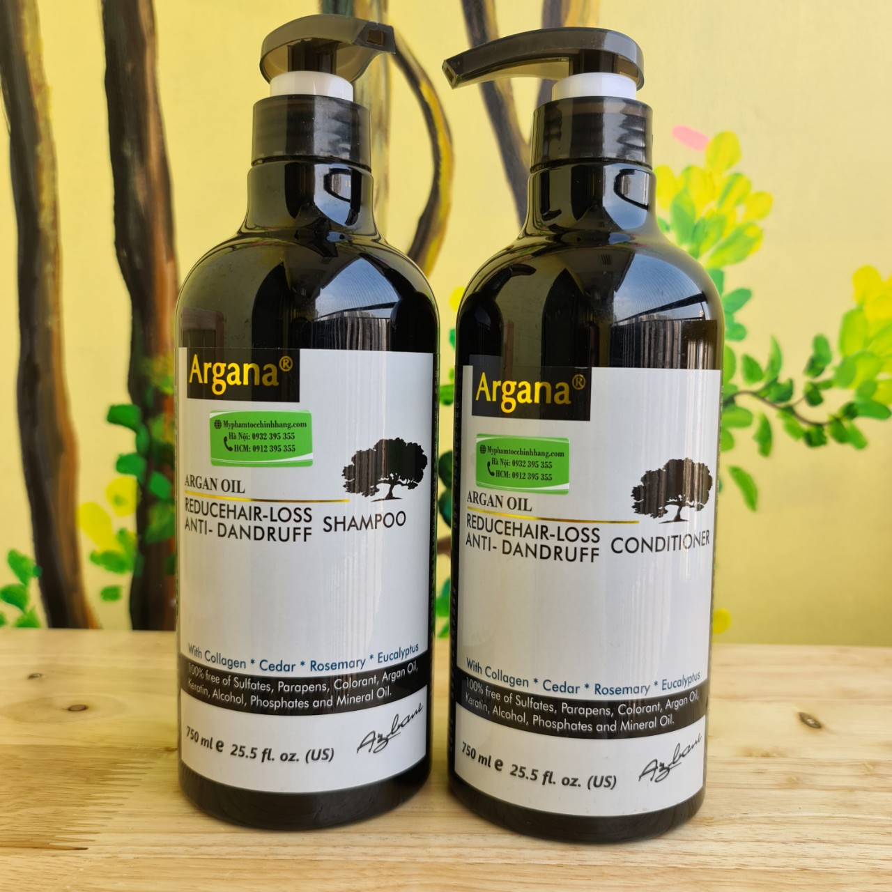 Dầu gội xả ARGANA phục hồi tóc và trị gàu Anti-Dandruff & Repair Shampoo & Conditioner