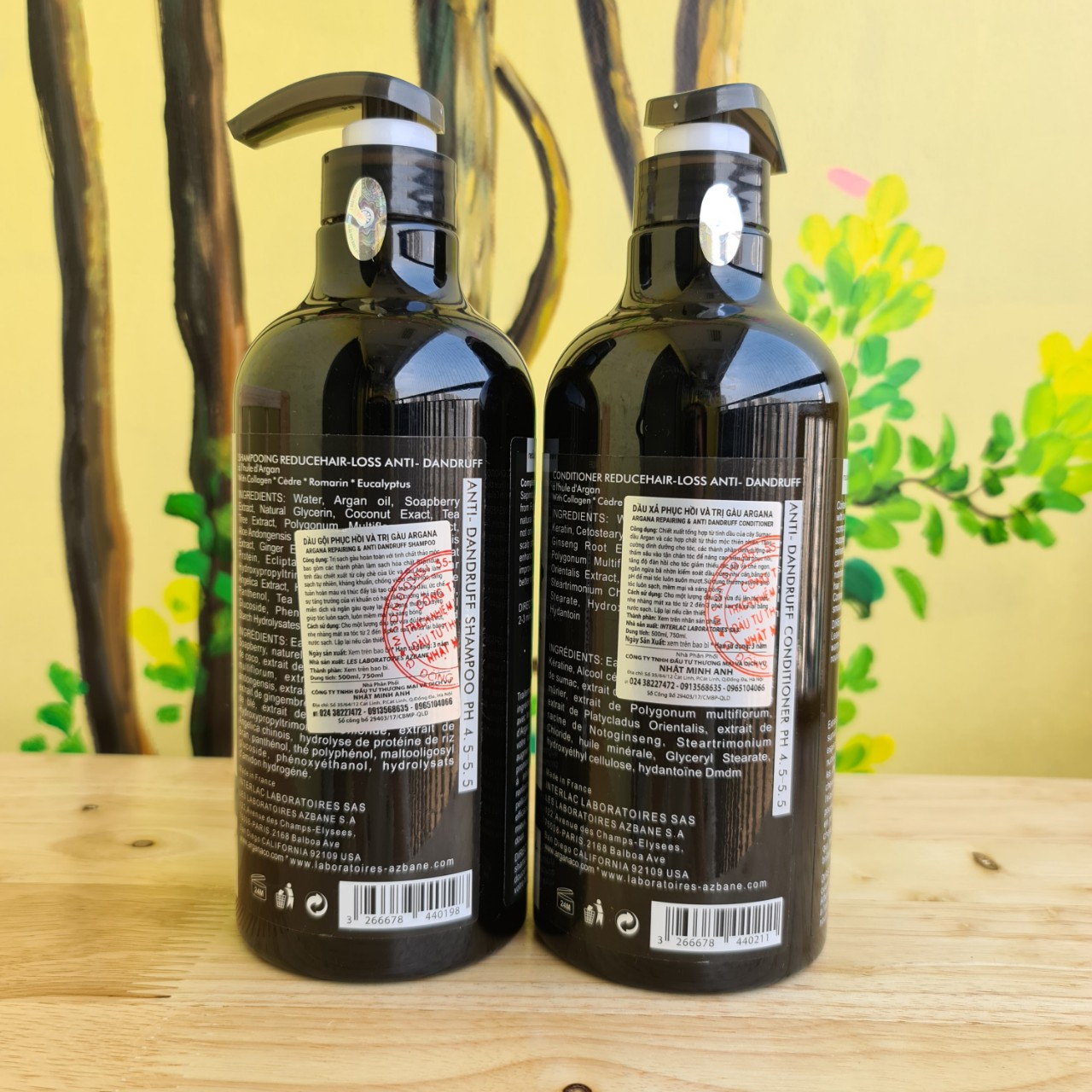 Dầu gội xả ARGANA phục hồi tóc và trị gàu Anti-Dandruff & Repair Shampoo & Conditioner
