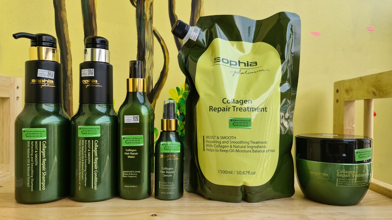Hấp phục hồi thảo dược Sophia Herbal Collagen Hair Mask  450ML - 1000ML - 1500ml