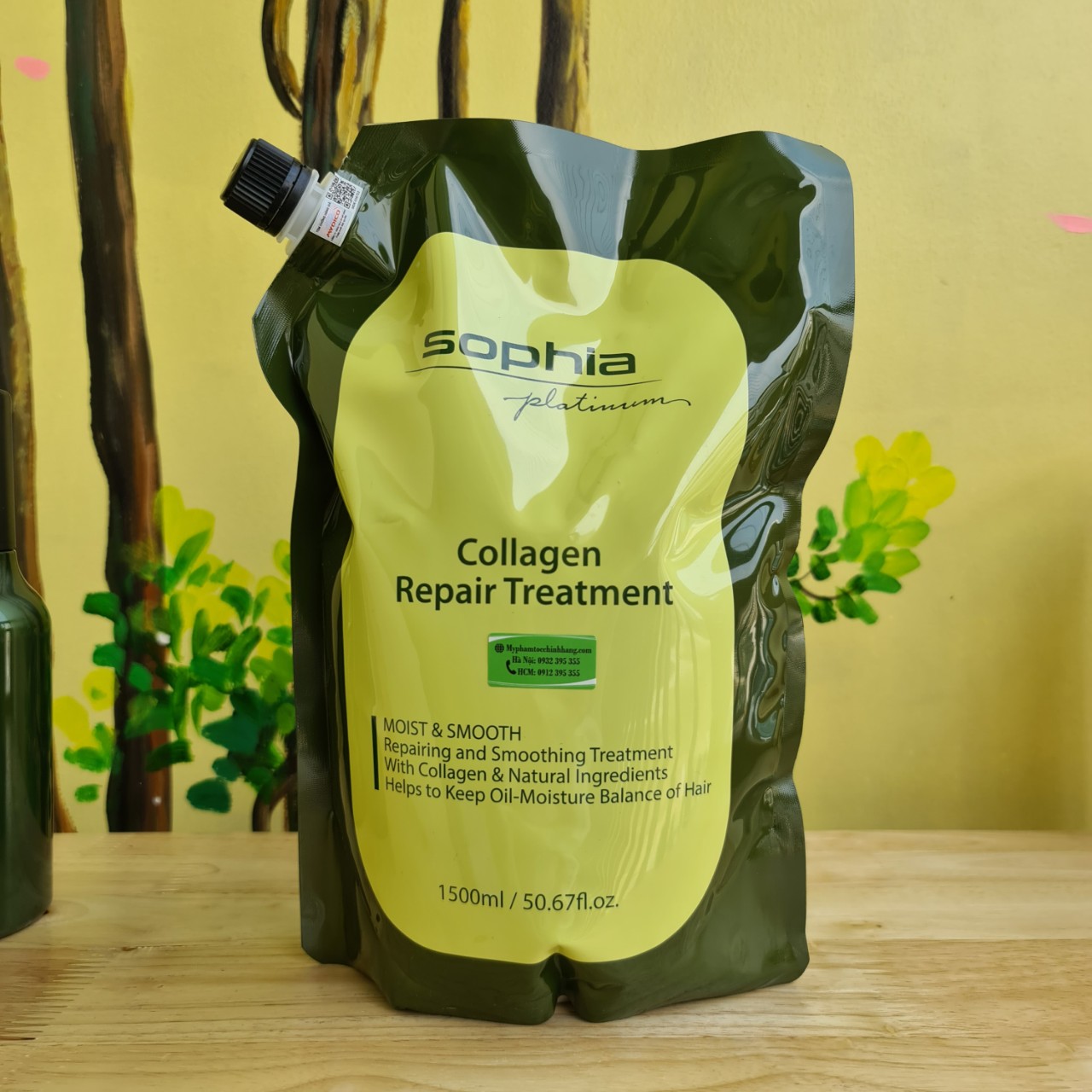 Hấp phục hồi thảo dược Sophia Herbal Collagen Hair Mask  450ML - 1000ML - 1500ml