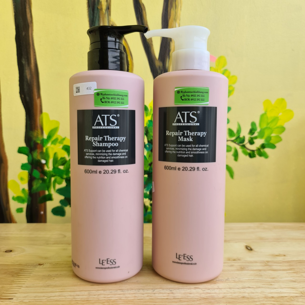 DẦU GỘI HẤP ATS PHỤC HỒI TÓC UỐN REPAIR THERAPY 600ML - 1000ML