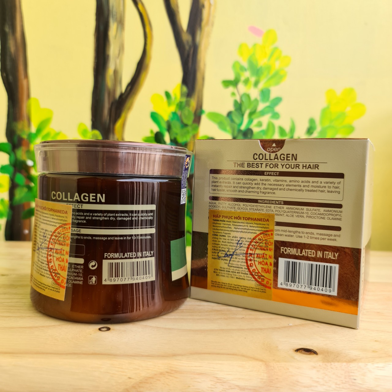 Hấp Tóc Top Haneda Collagen hũ hoặc túi 500ml