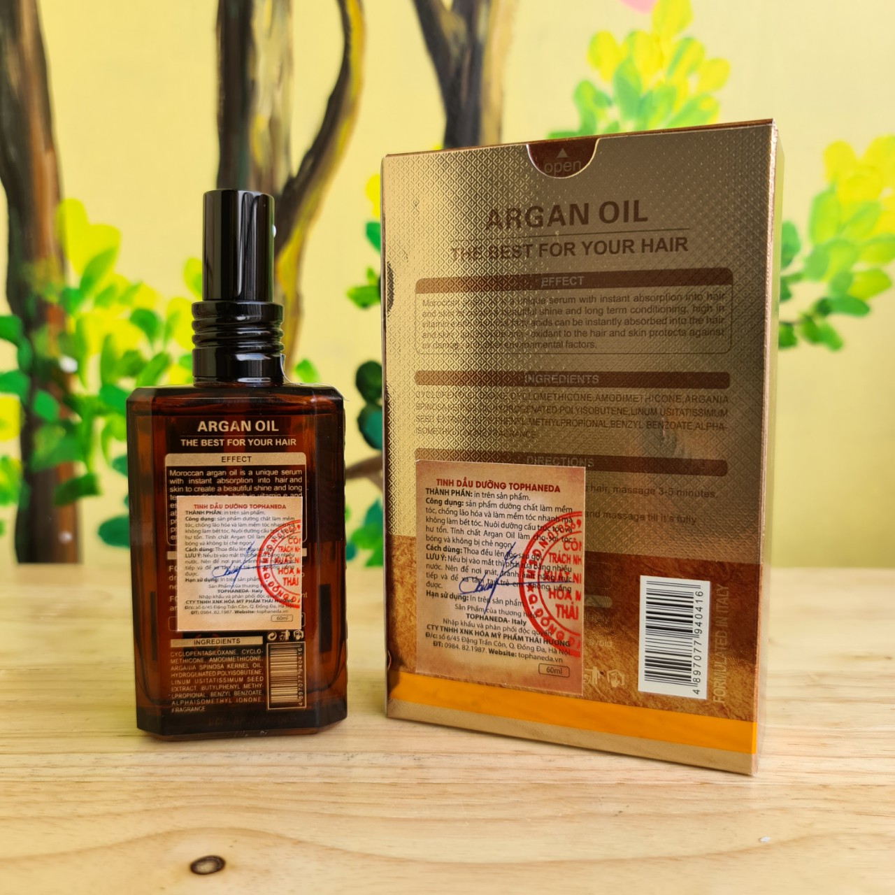 DẦU DƯỠNG TÓC HANEDA COLLAGEN ARGAN OIL 60ML