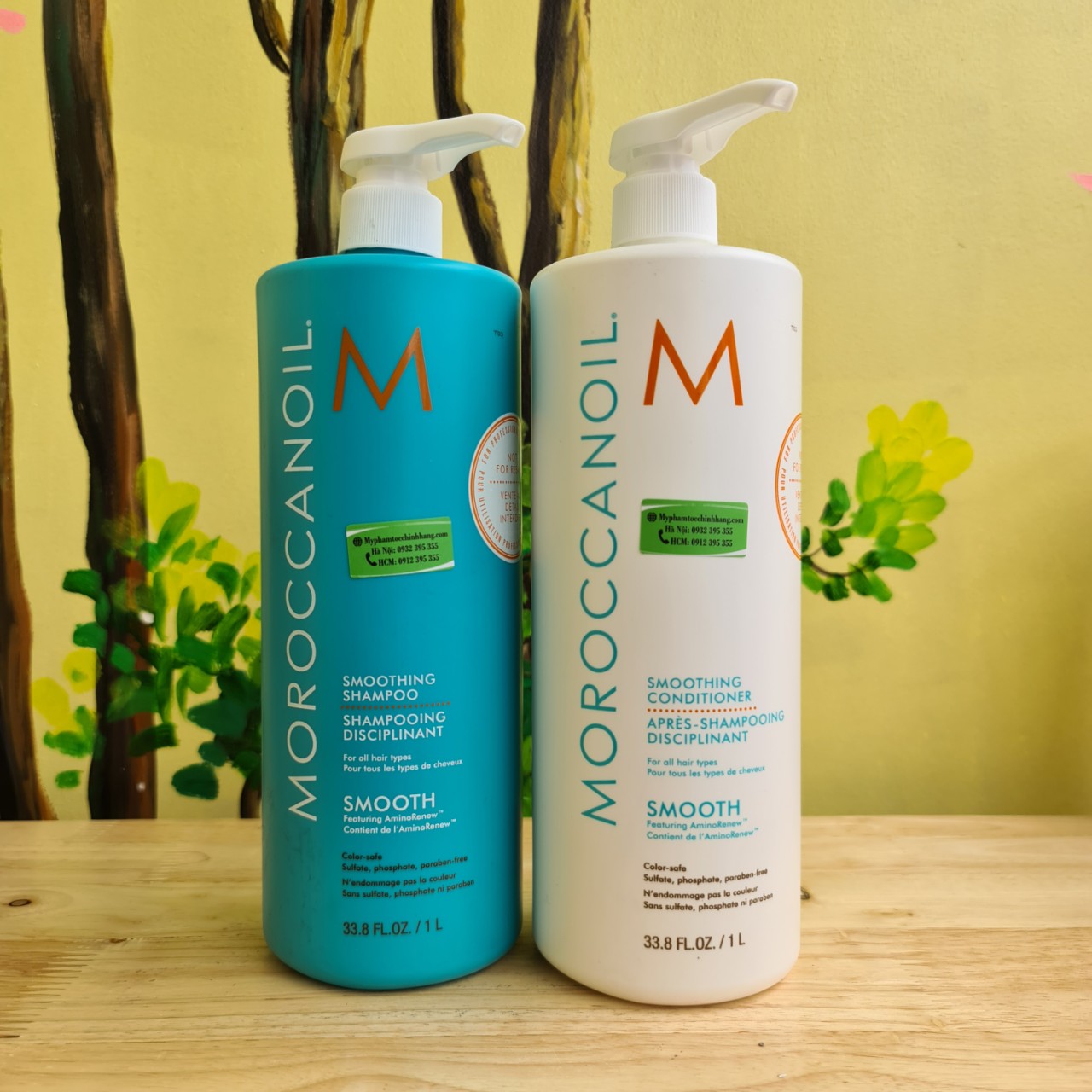 DẦU GỘI XẢ MOROCCANOIL SUÔN MƯỢT SMOOTH 1000ML