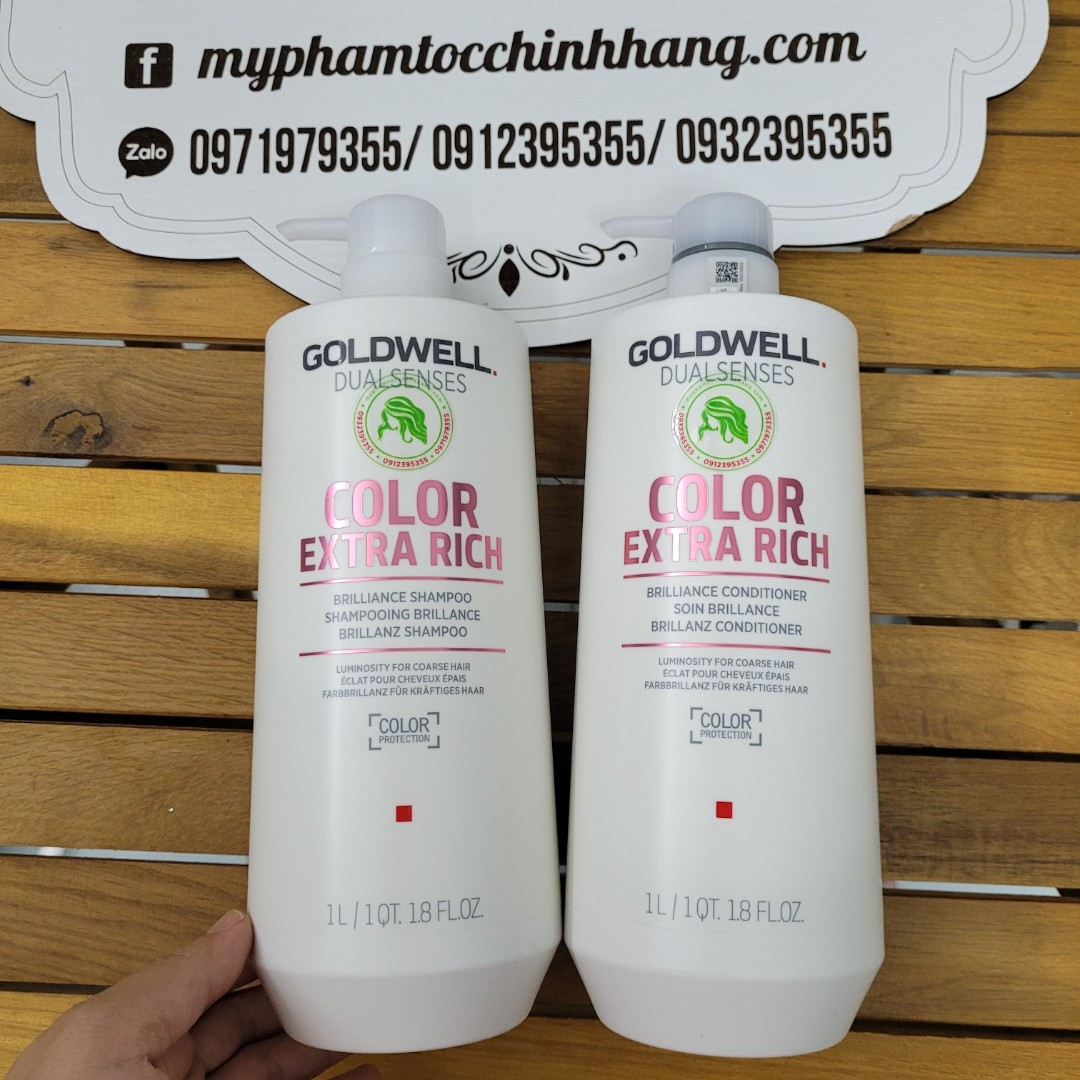 Dầu gội xả giữ màu nhuộm Goldwell Dualsenses Color Extra Rich Brilliance Shampoo & Conditioner