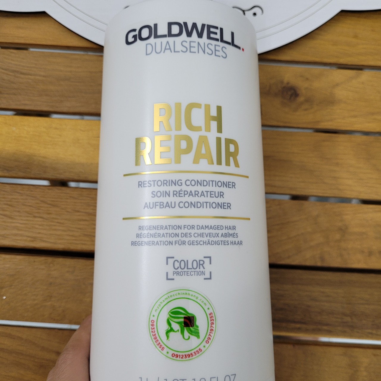 Dầu gội & xả phục hồi tóc hư tổn Goldwell Dualsenses Rich Repair Restoring Shampoo & Conditioner