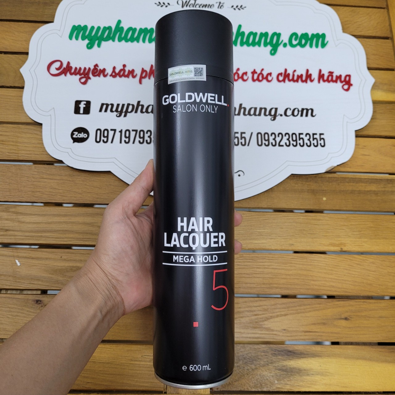 Gôm xịt siêu cứng Goldwell Super Firm Mega Hold 5 600ml