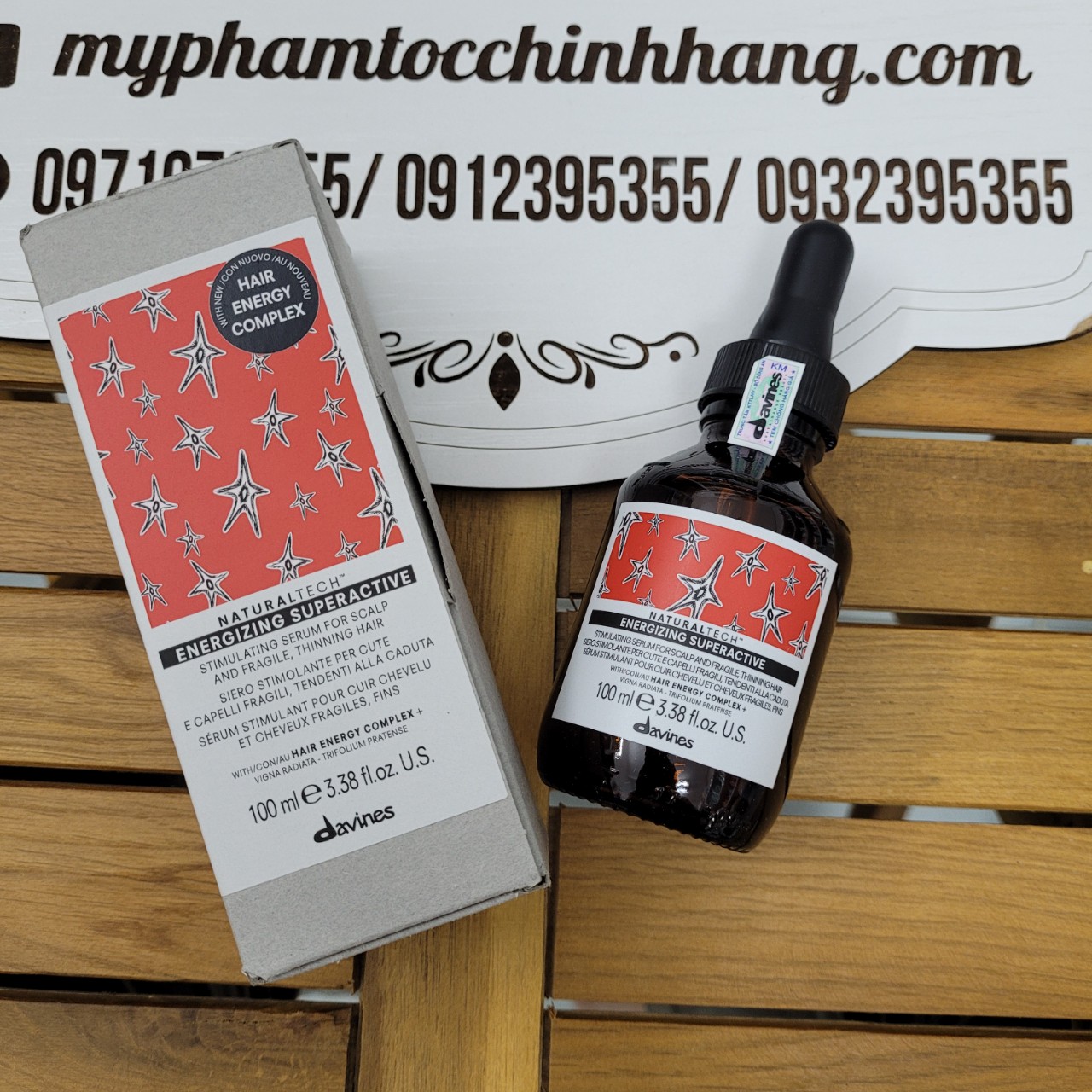 TINH CHẤT CHỐNG RỤNG MỌC TÓC DAVINES ENERGIZING SUPERACTIVE 100ML