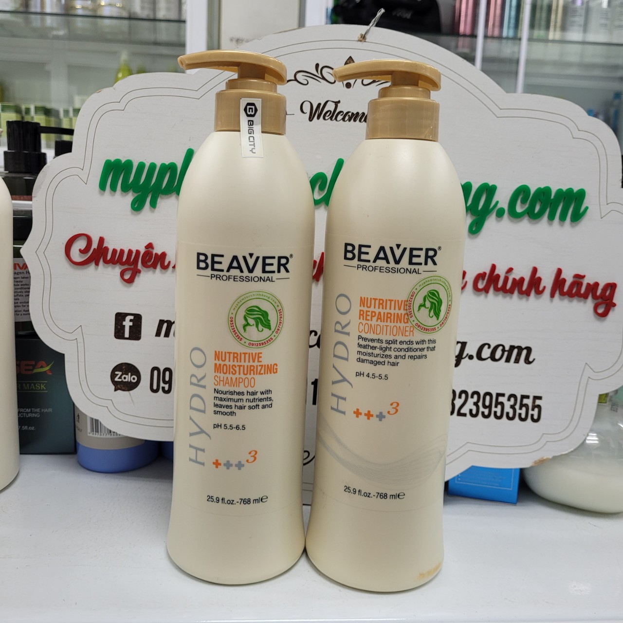 DẦU GỘI XẢ BEAVER 3 SIÊU DƯỠNG, 5 PHỤC HỒI, 6 GIẢM RỤNG, 4 GIẢM GẦU 768ML