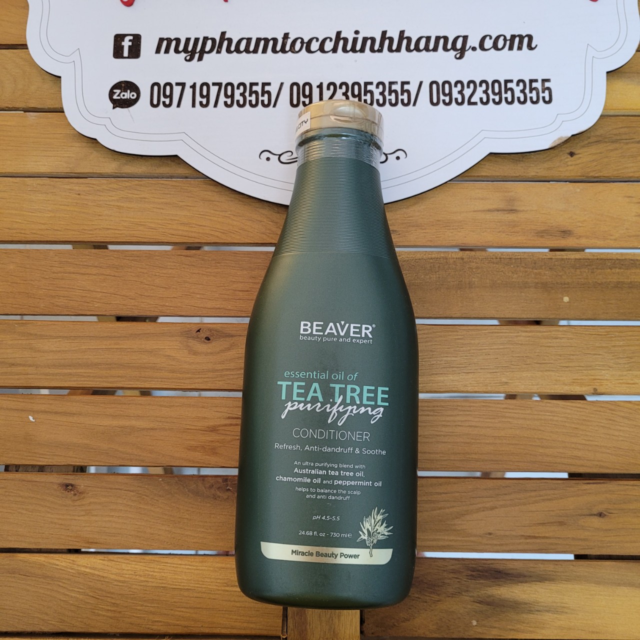 Cặp dầu gội và dầu xả BEAVER Tea Tree Purifying Shampoo & Conditioner