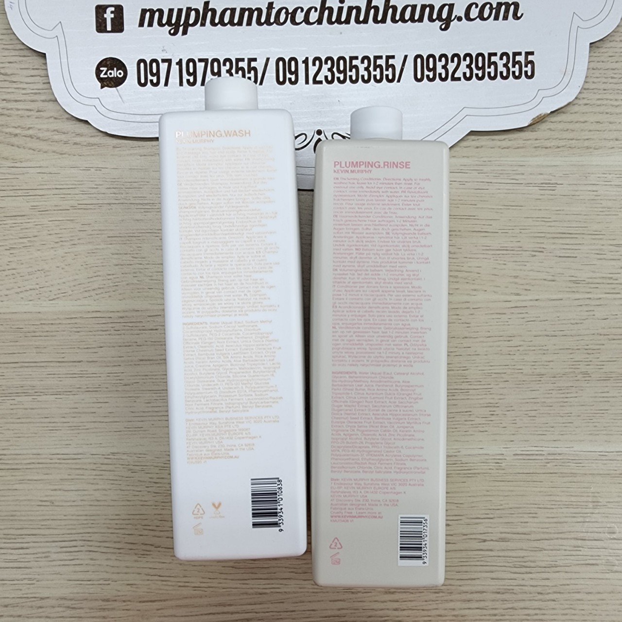 Dầu Gội và dầu xả Làm Dày Tóc Kevin Murphy Plumping 250ml/ 1000ml