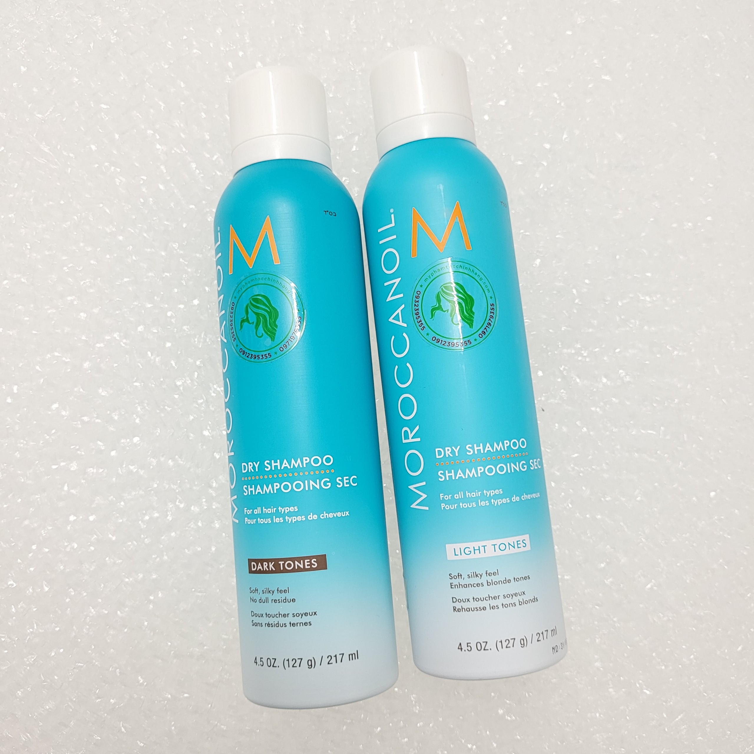 DẦU GỘI KHÔ MOROCCANOIL DARK TONE HOẶC LIGHT TONE DRY SHAMPOO 217ML