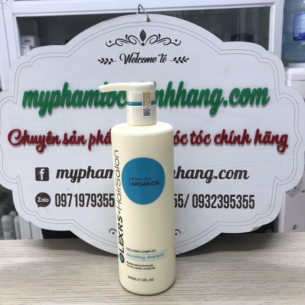 Cặp dầu gội xả Olexrs Argan Oil Collagen Hair Salon 500ml 960ml
