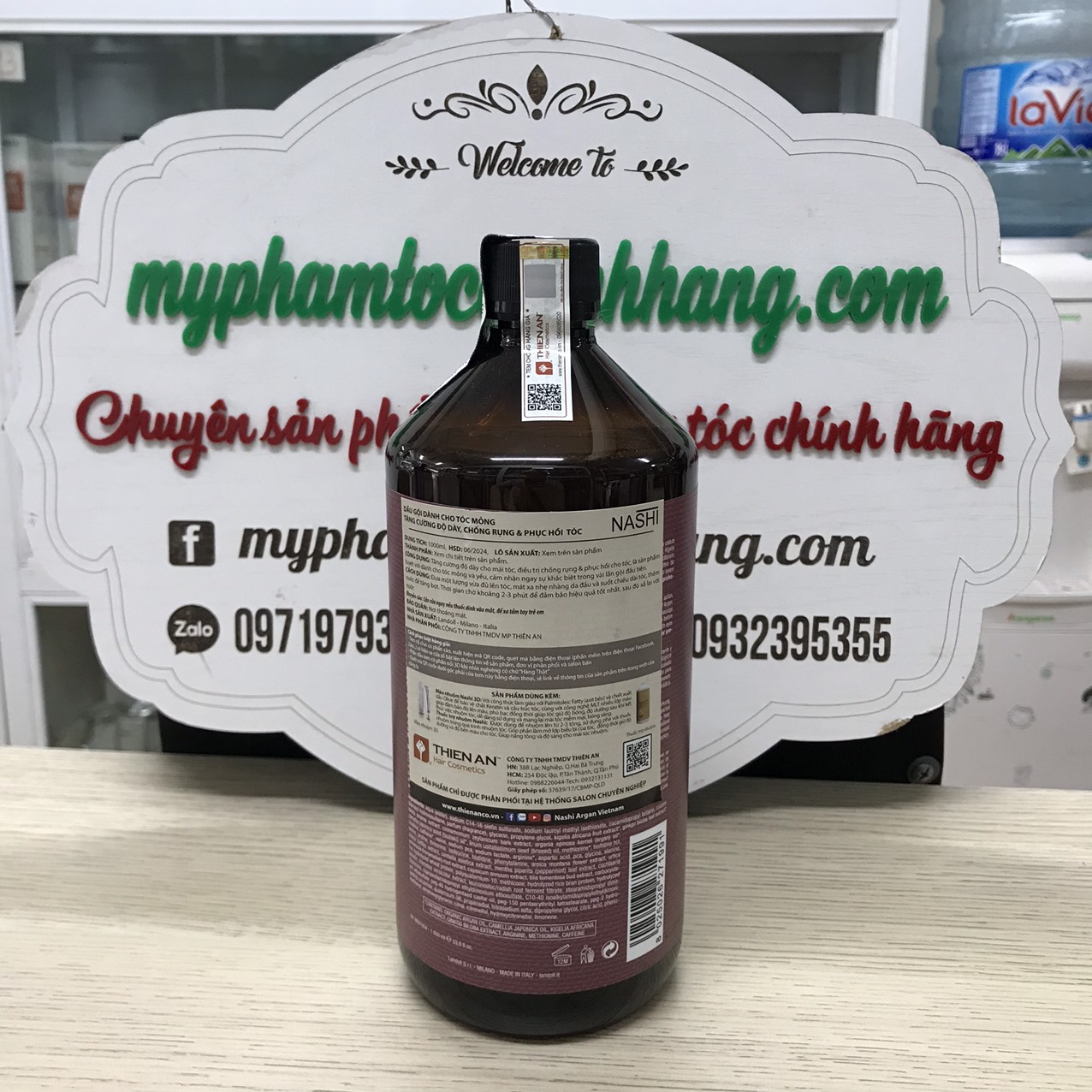 DẦU GỘI DÀNH CHO TÓC MỎNG, RỤNG, HƯ TỔN NASHI ARGAN MASS SOLUTION 250ML - 1000ML