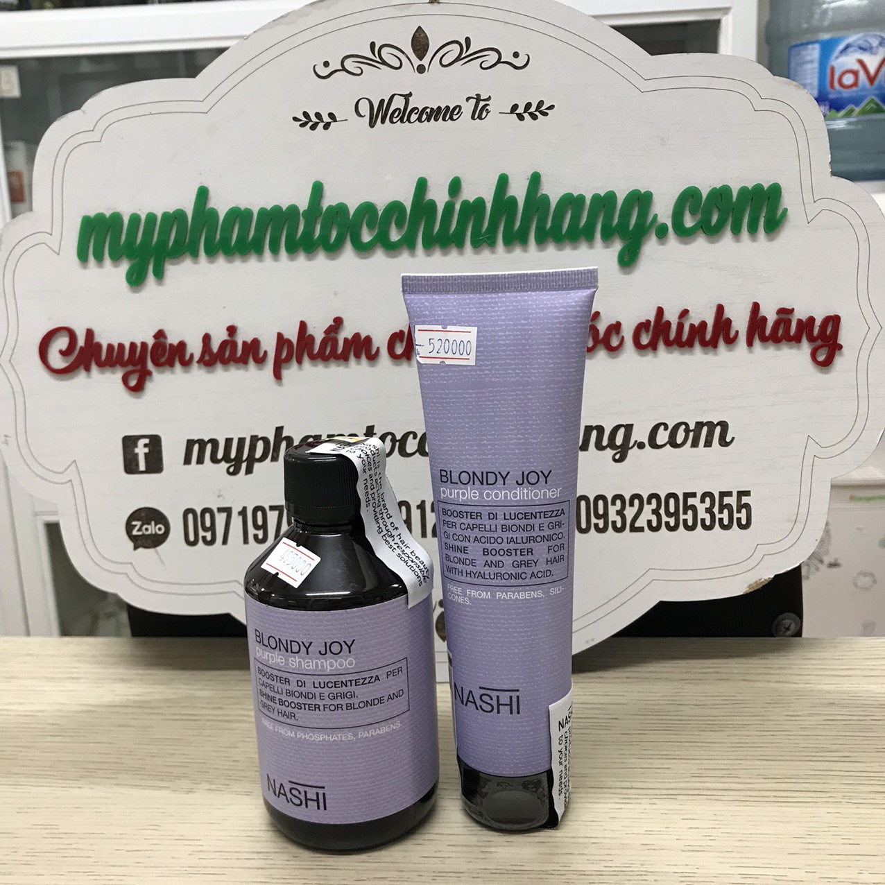 DẦU GỘI XẢ TÍM KHỬ ÁNH VÀNG NASHI REFRESH SILVER VÀ BLONDY JOY 250ML -  150ML