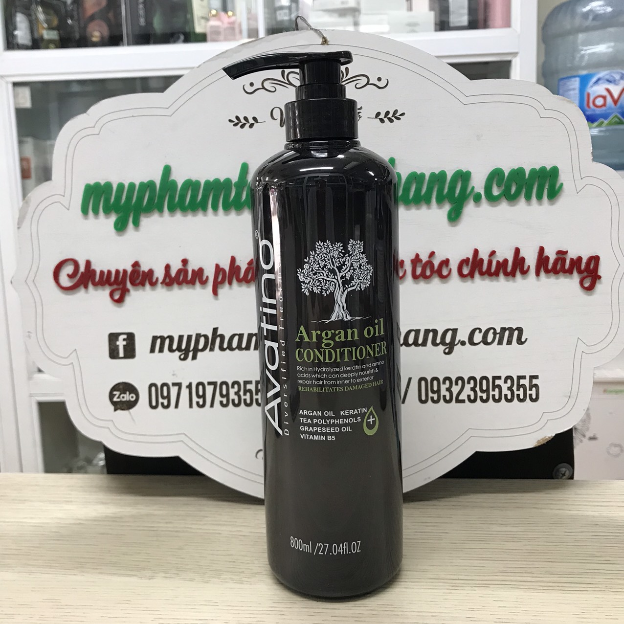 Gội xả Avatino Tinh Dầu Argan Phục Hồi Bổ Sung Dưỡng Chất Cho Tóc 800ml