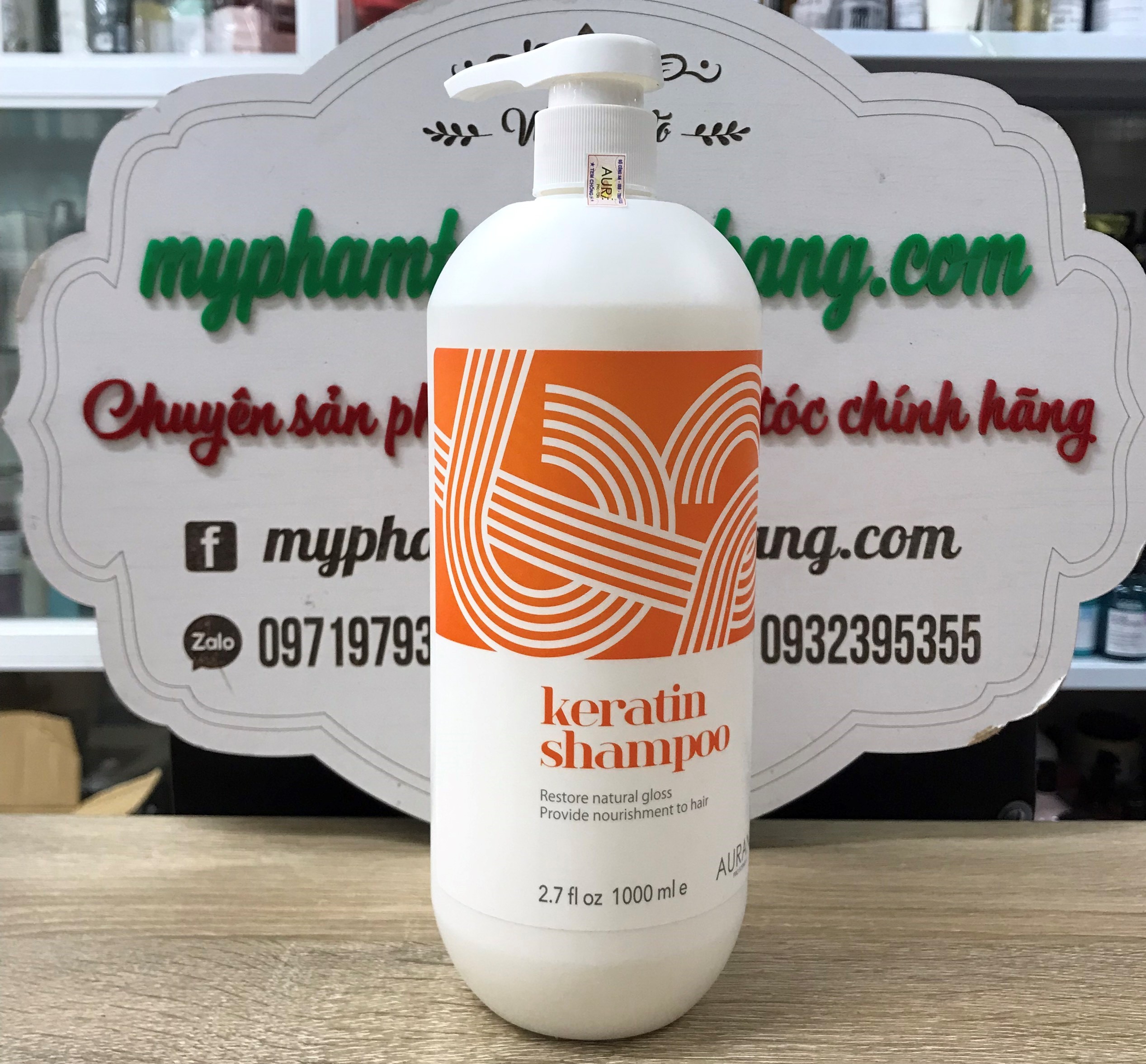 Dầu Gội Và Xả Keratin Aurane 1000ml