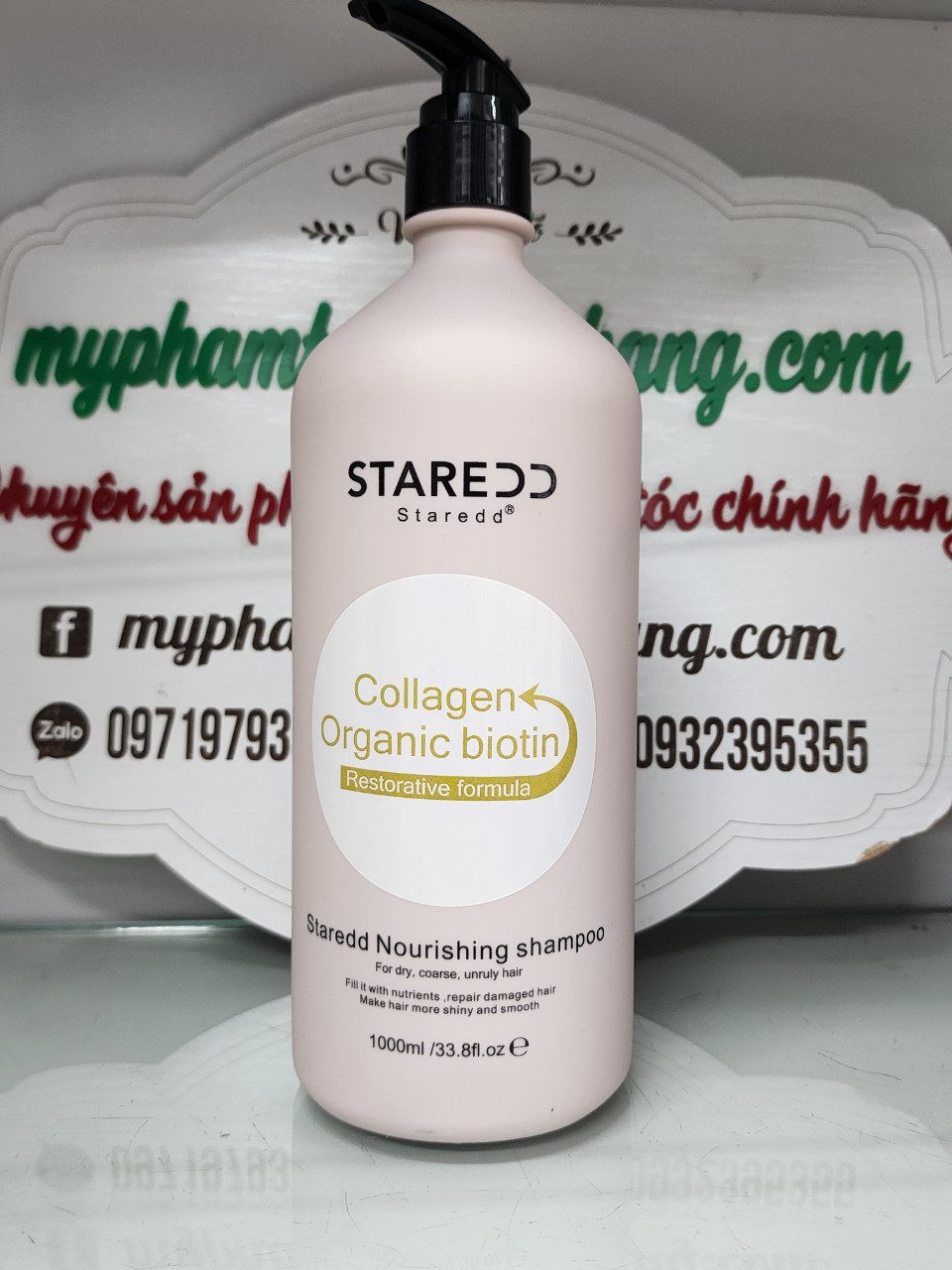 Cặp dầu gội xả Collagen & Organic Biotin Staredd 1000ml