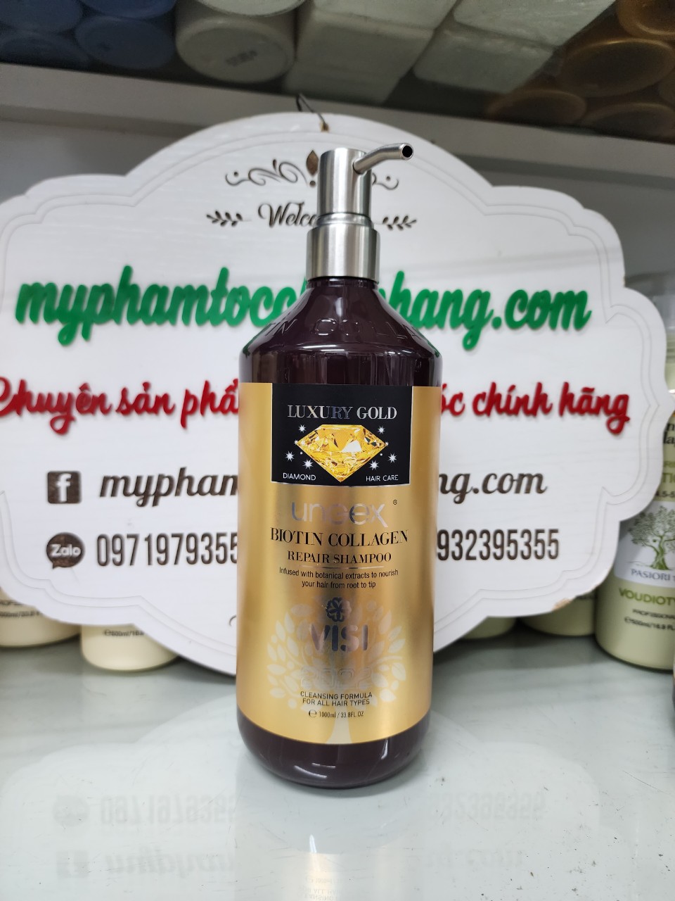 Dầu gội xả biotin collagen luxury gold - ruby 500ml - 1000ml