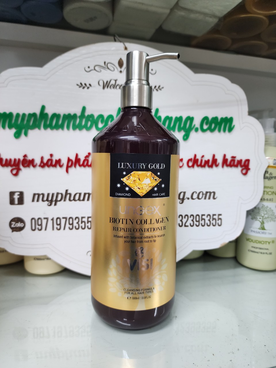 Dầu Gội Xả Biotin Collagen Luxury Gold - Ruby 500ml - 1000ml