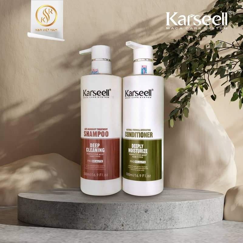 DẦU GỘI XẢ KARSEELL DEEP CLEANSING – LÀM SẠCH SÂU, NGĂN GÀU, GIẢM NGỨA 500ml