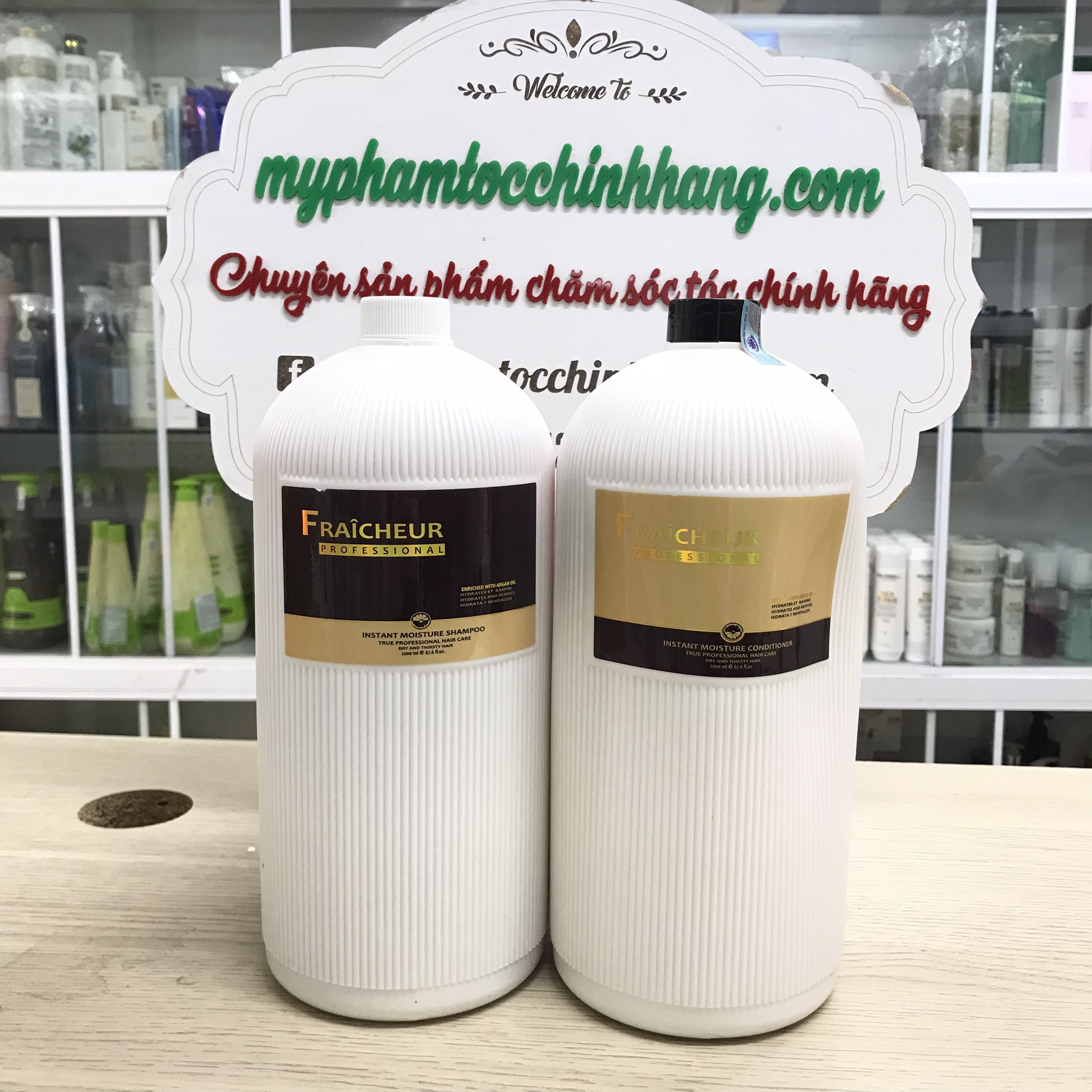 Bộ Dầu Gội Xả Dưỡng Ẩm Phục Hồi Fraicheur Instant Moisture Shampoo & Conditioner 500ml - 800ml