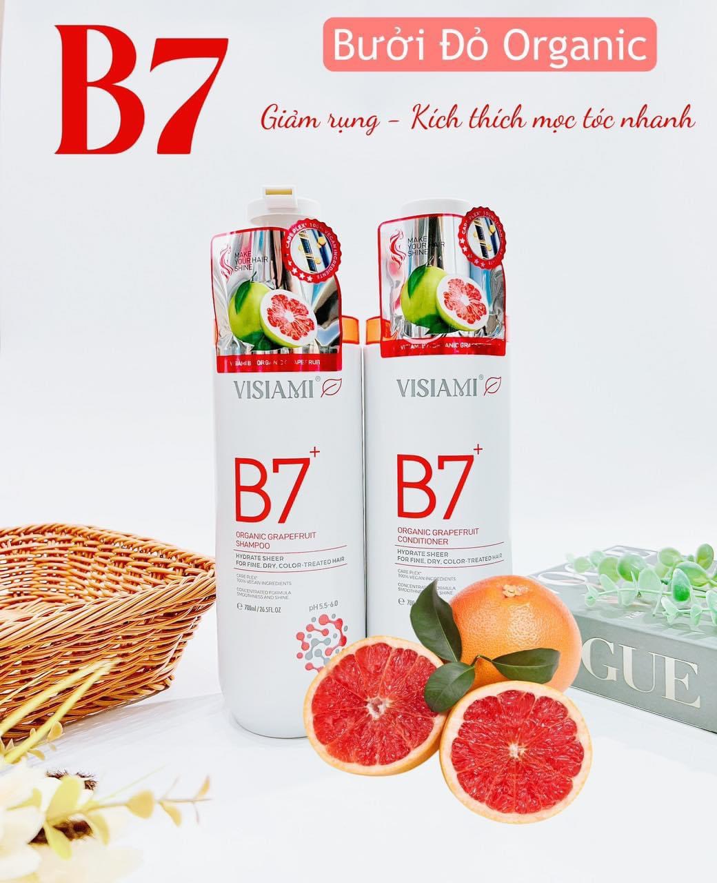 BIOTIN VISIAMI B7 Dầu Gội Xả Thảo Dược Cao Cấp B7 780ML