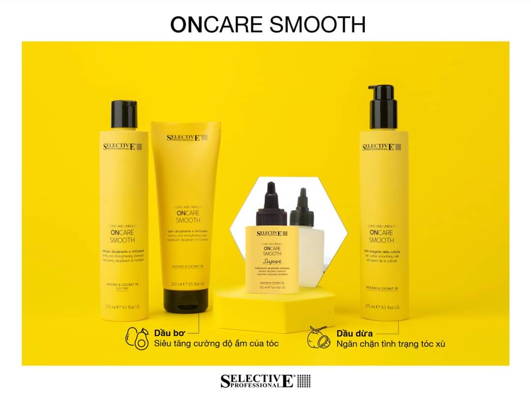 Dầu gội xả siêu mượt Selective oncare smooth 1000ml