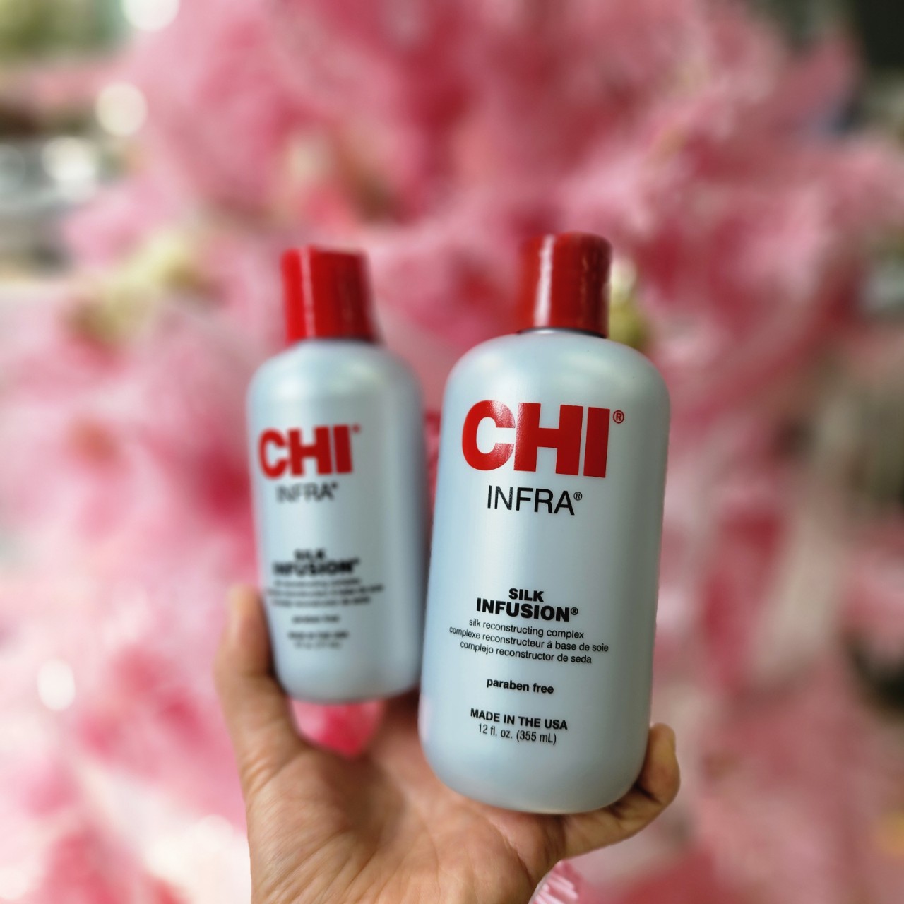 (chính hãng công ty) Tinh Dầu Dưỡng Tóc CHI INFRA SILK INFUSION 59ml 177ml 355ml