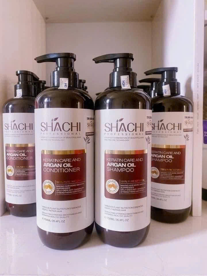Dầu gội xả Shachi dưỡng sinh phục hồi tóc (Shachi Keratin & Argan Oil Hair Repair Shampoo & Conditioner) 800ml