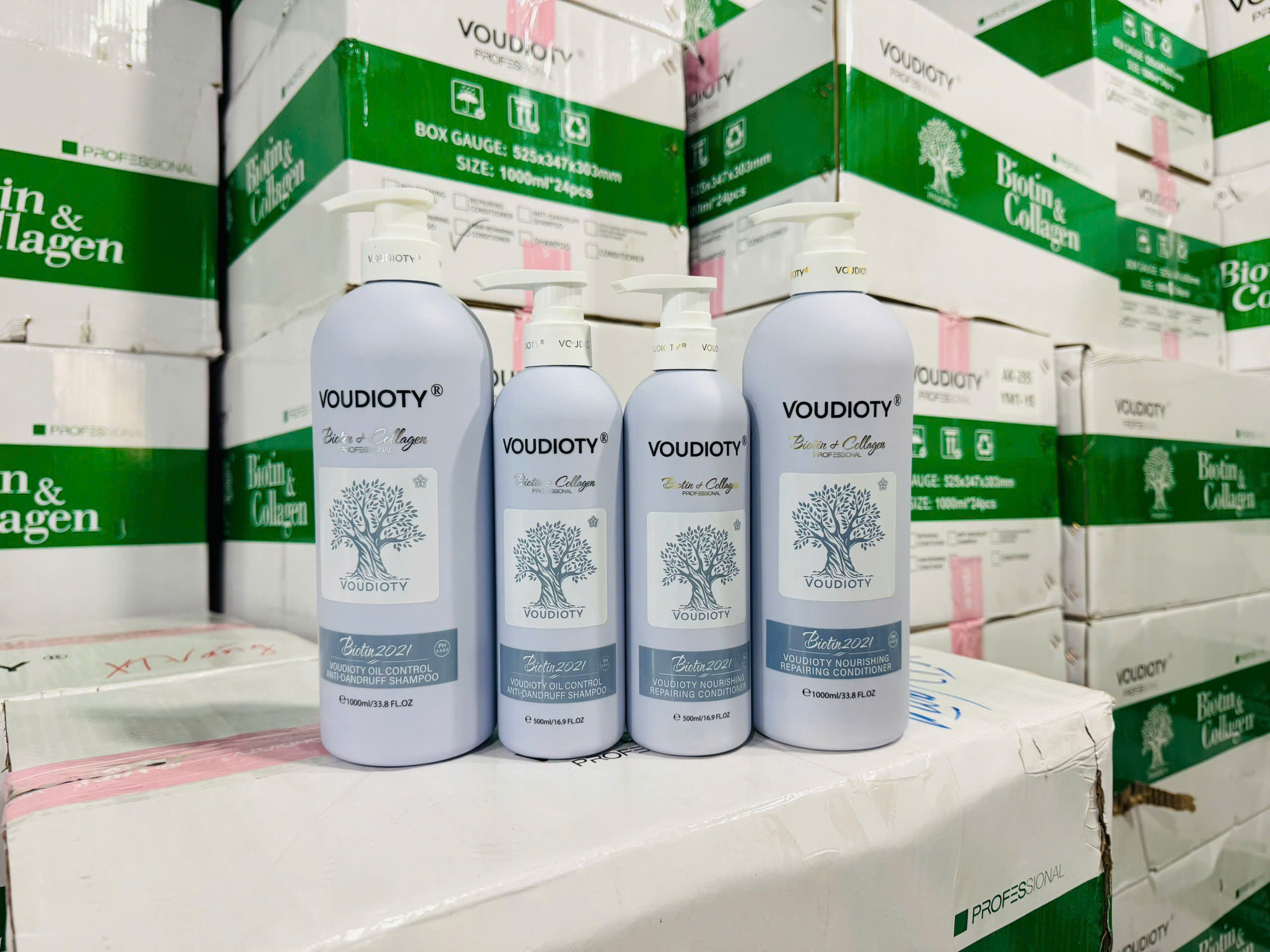 BIOTIN&COLLAGEN TÍM 2 IN 1 KIỀM DẦU, TRỊ GẦU 500ML 1000ML