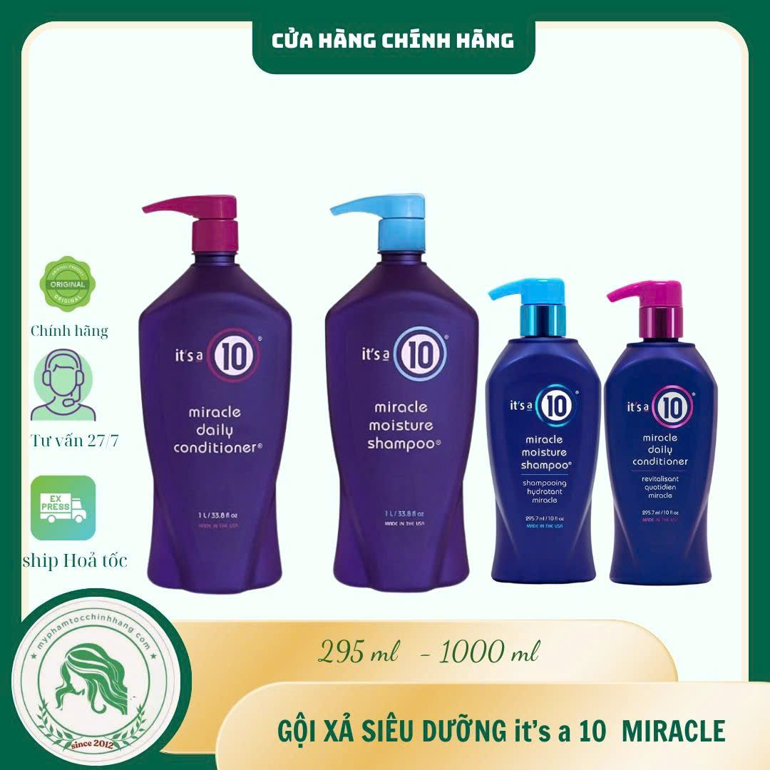 Dầu Gội & Dầu Xả Phục Hồi Đa Năng It’s a 10 Miracle