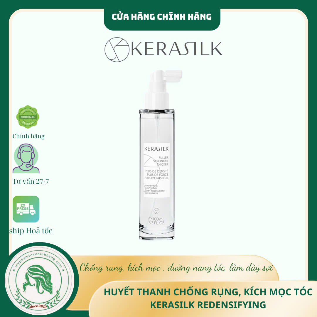 Huyết thanh tái tạo da đầu kích thích mọc tóc Kerasilk Redensifying Scalp Serum 100ml