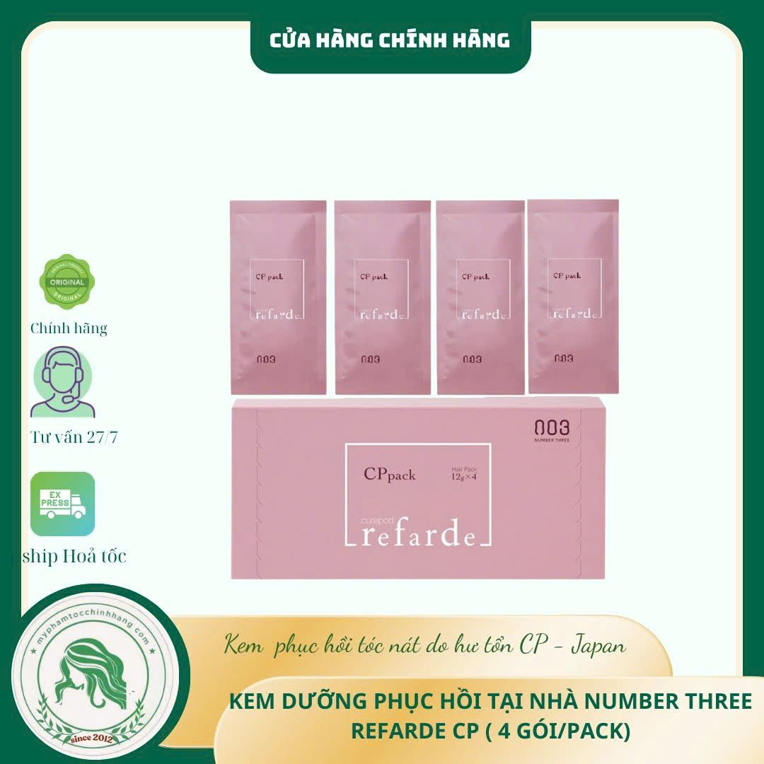 Kem hấp tại nhà 003 Refarde CP Pack Hộp 4 gói x 12g
