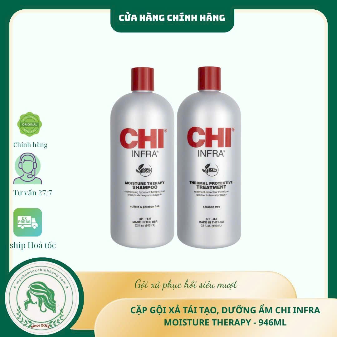 Dầu gội xả CHI Infra  (CHI Infra Shampoo & Treatment) 355ml 946ml