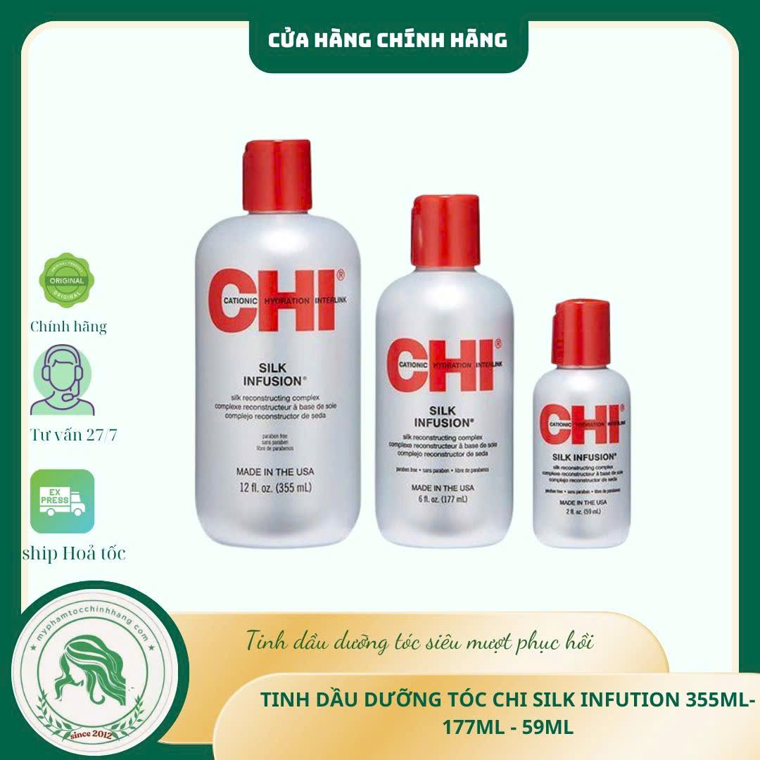 Tinh dầu dưỡng tóc CHI Infra Silk Infusion (CHI Infra Silk Infusion Leave-In Reconstructing Treatment)