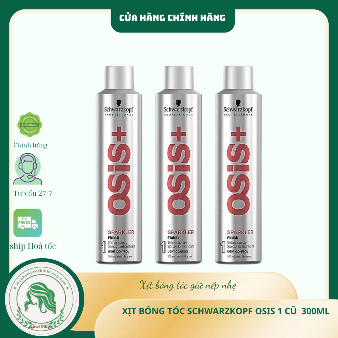 XỊT OSIS 1 SPARKLER GIỮ NẾP NHẸ, TẠO ĐỘ BÓNG 300ml