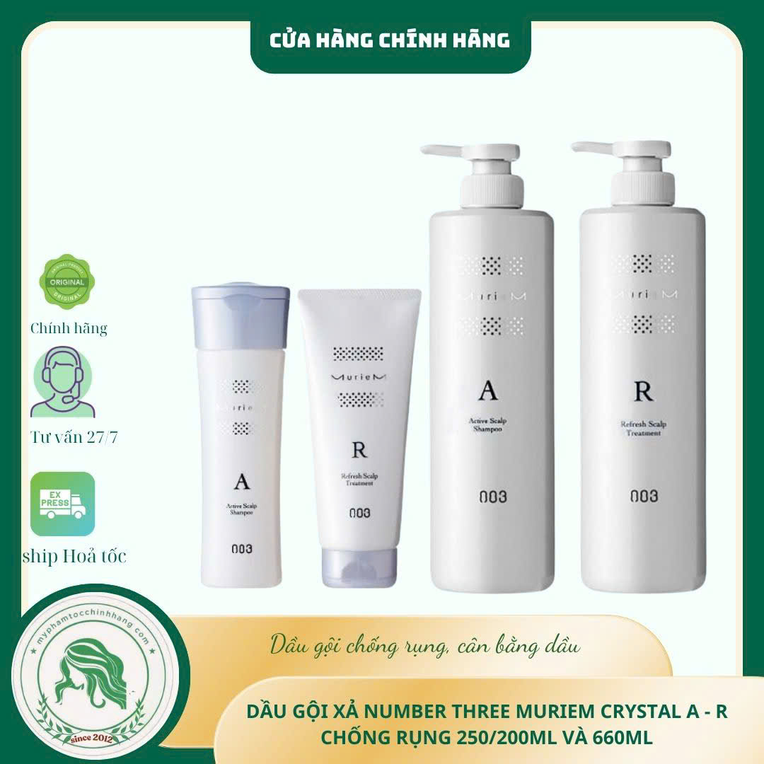 Dầu gội trị dầu giảm rụng Number Three 003 MURIEM A Scalp Shampoo