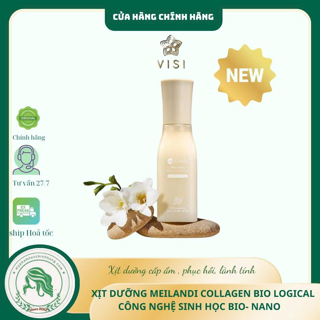 Xịt dưỡng Collagen Meilandi hair spray 120ml