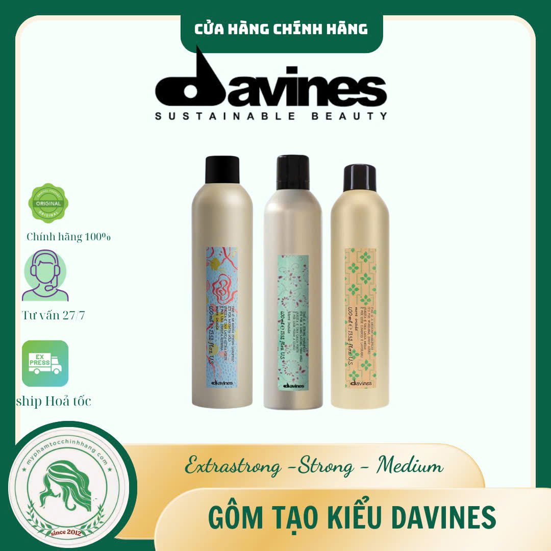 Gôm xịt cứng giữ nếp Davines More Inside This Is A Strong Hairspray 400ml