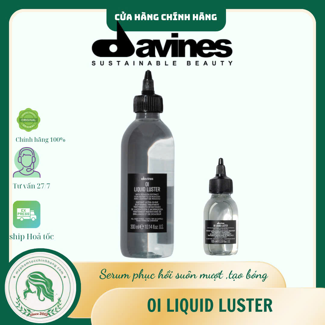 Dung dịch dưỡng tóc tạo bóng tức thì Davines Oi Liquid Luster 300ml