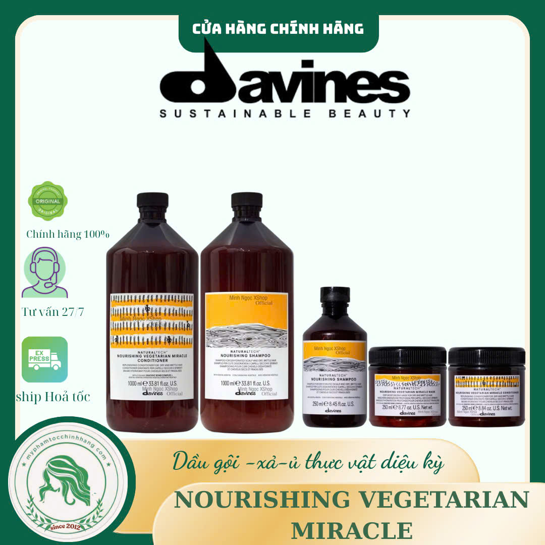 Dầu gội và dầu xả, mặt nạ dưỡng tóc Davines Naturaltech Nourishing 250ml