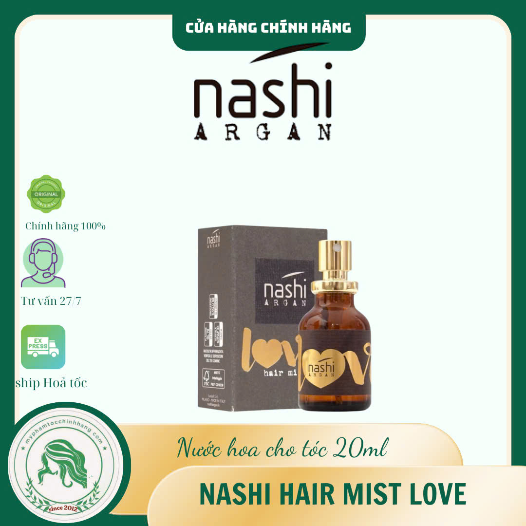 Xịt thơm tóc Nashi Argan Love - Nashi Argan Love Hair Mist 20ml
