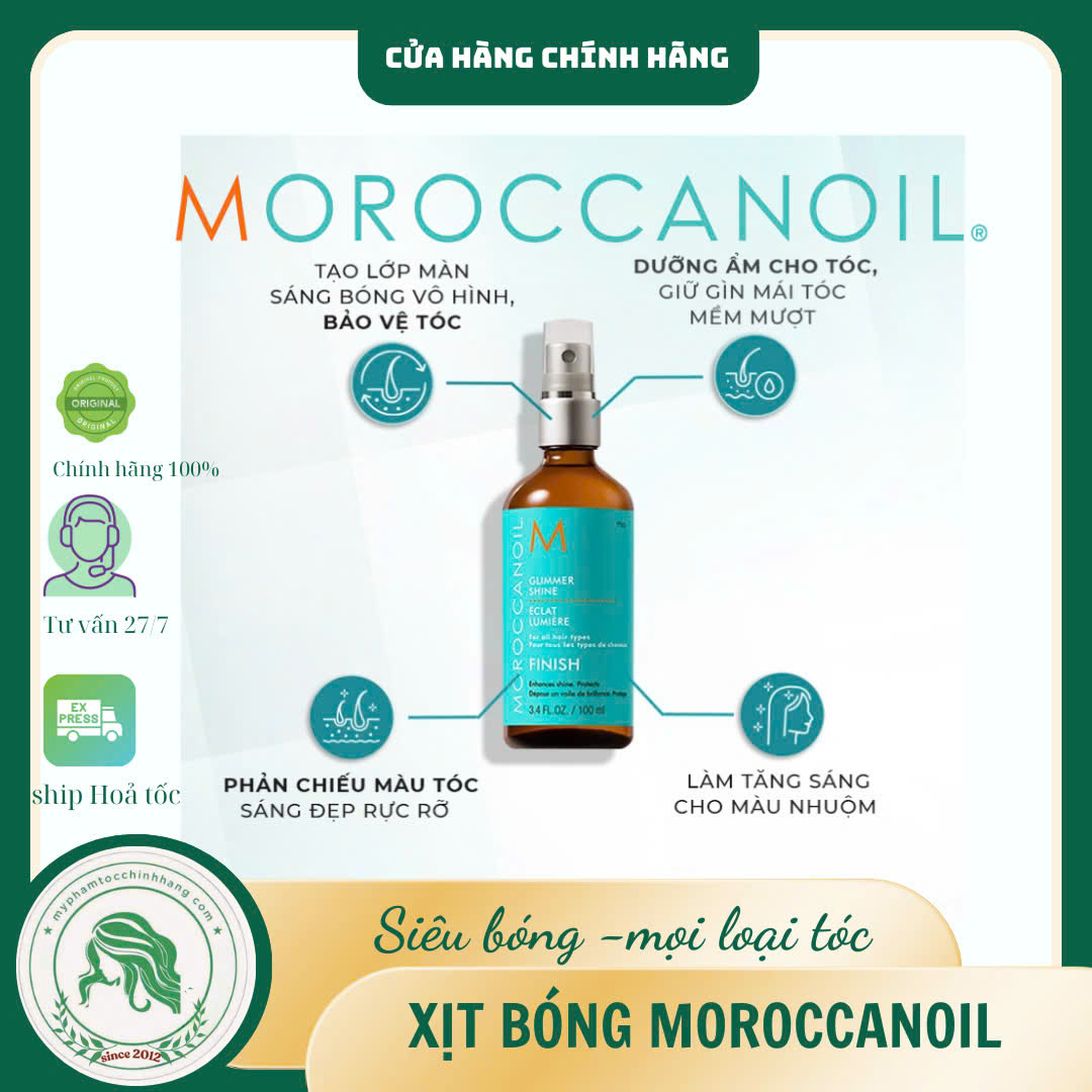 Xịt Bóng Tóc Moroccanoil Glimmer Shine 100ml