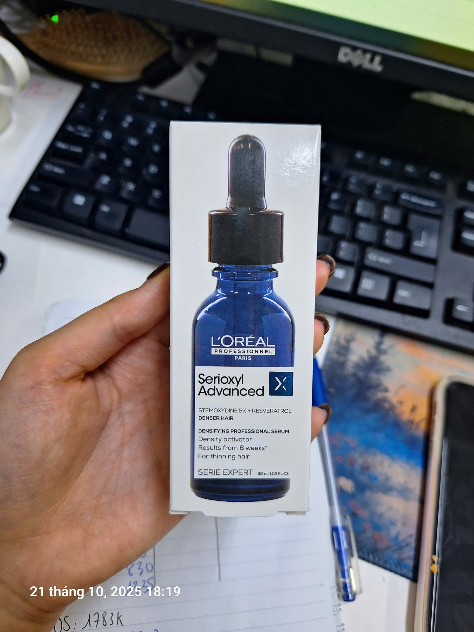 Tinh chất mọc tóc dày hơn L'Oréal Serioxyl Denser Hair (L’Oréal Professionnel Serioxyl Denser Hair Serum)