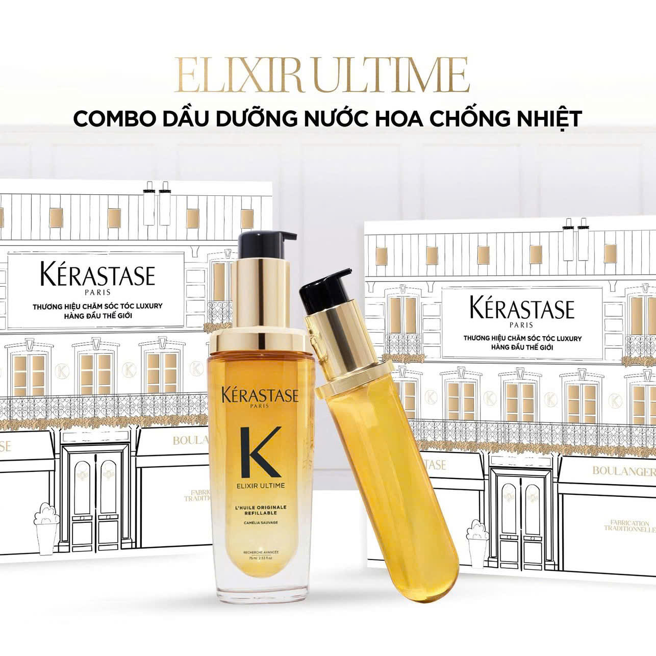COMBO HOLIDAY KERASTASE ELIXIR ULTIME PHIÊN BẢN GIỚI HẠN 💝