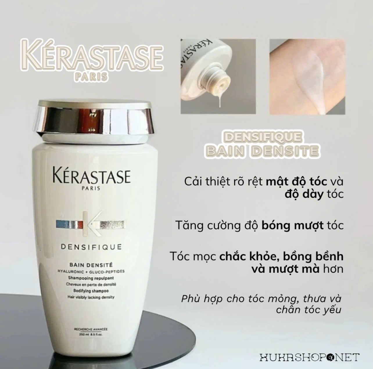 bộ sản phẩm Dầu gội – Dầu xả – Mặt nạ Kérastase Densifique