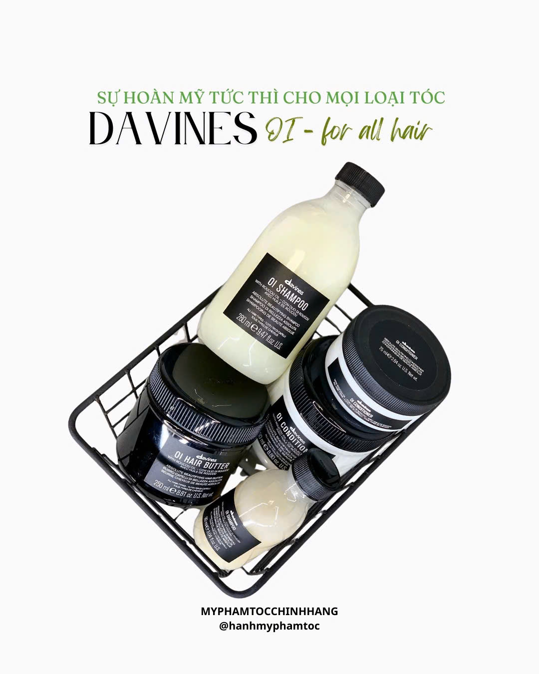 DẦU GỘI XẢ DAVINES OI ABSOLUTE DƯỠNG ẨM SUÔN MƯỢT 280ML - 250ML - 1000ML